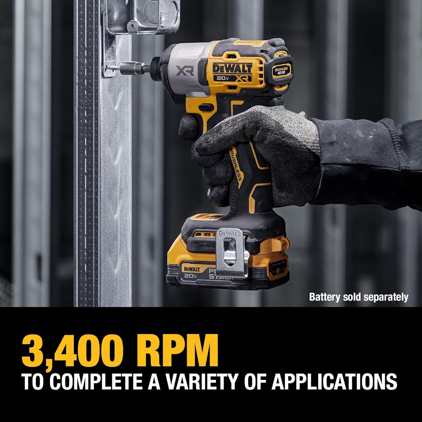 NEW OPEN BOX DEWALT 20V MAX* XR® 3-SPEED IMPACT 1/4 IN. DRIVER (TOOL ONLY)