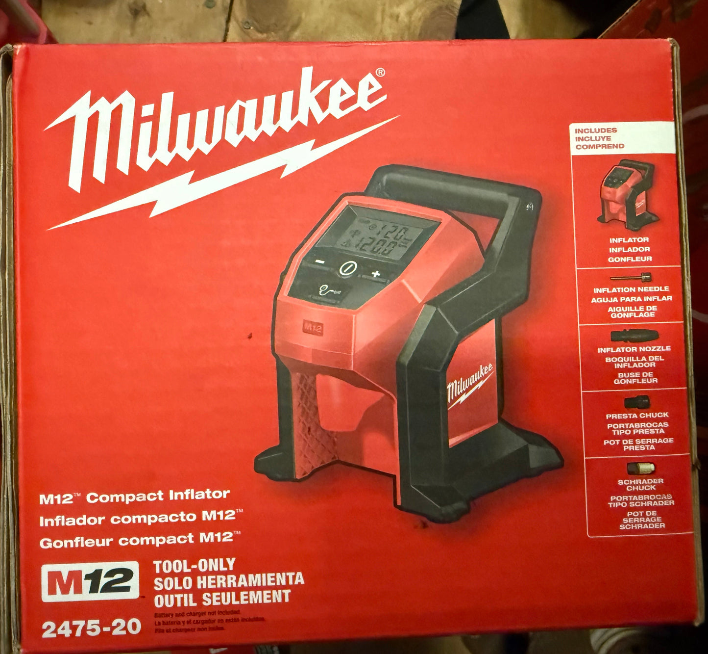 New M12 Milwaukee Inflator - tool only (2475-20)