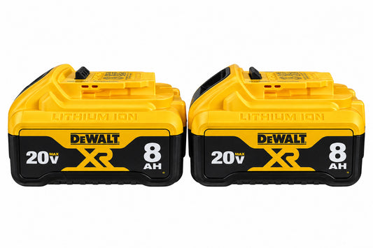 New OEM 2 pack DeWALT DCB208 20V MAX 8.0AH Lithium Ion Battery ( Non retails packing)