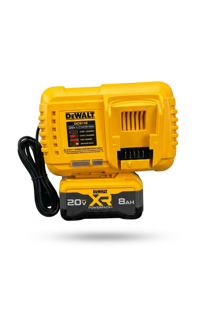 New  DEWALT 20V 8 Ah Battery Lithium-ion and Charger ( non retails packing)