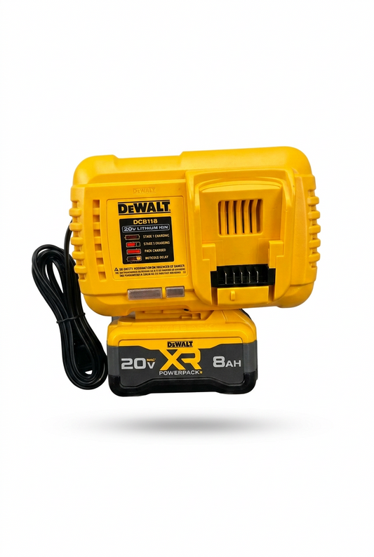 New  DEWALT 20V 8 Ah Battery Lithium-ion and Charger ( non retails packing)