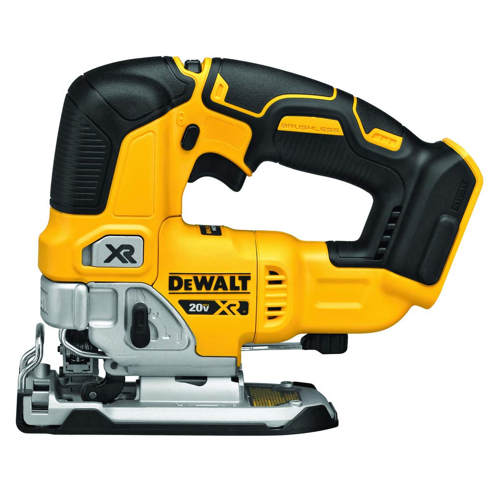 DEWALT 20V MAX XR Jig Saw, 3,200 Blade Speed, Cordless, LED Light, Bare Tool Only (DCS334B)