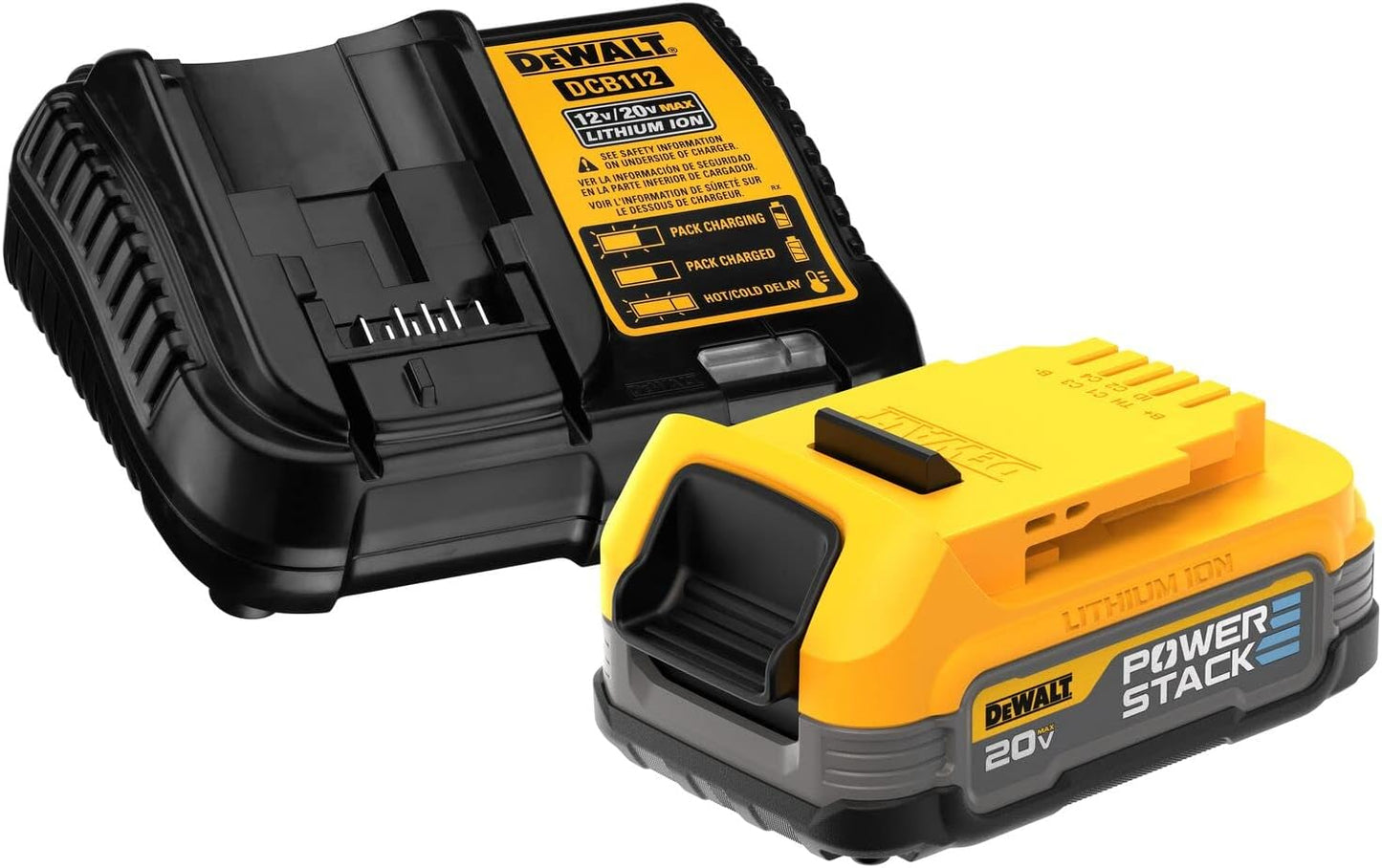 NEW DEWALT 20V MAX* Starter Kit with POWERSTACK™ Compact Battery and Charger (DCBP034C)