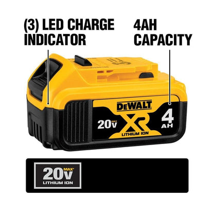 DEWALT Grease Gun Kit 20V MAX with 4.0Ah Battery and Charger, Cordless Grease Gun, LED Light, 42” Hose, 10,000 PSI, Variable Speed Triggers (DCGG571M1)