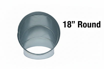 18" round Galvanized Elbow Snaplock (1) 26Ga Adjustable