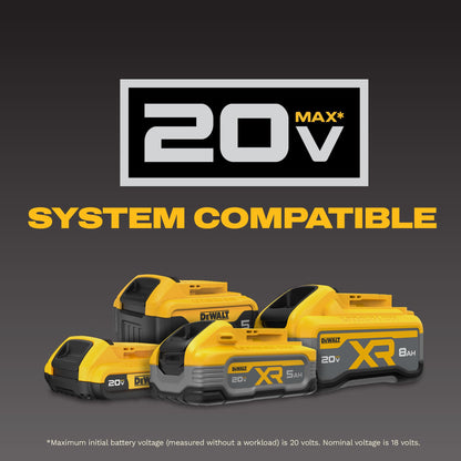 DEWALT 20V MAX LED Work Light, Rechargeable Flashlight, Pivoting Head, Bare Tool Only (DCL050)