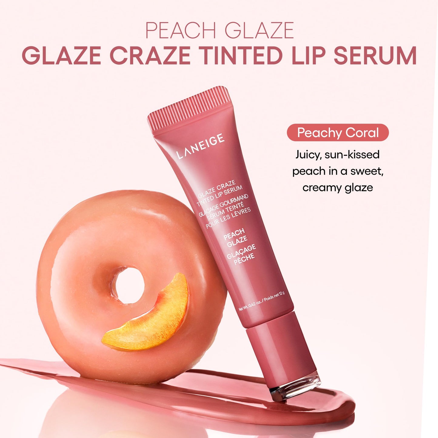 LANEIGE Blurred Skin & Glowy Lips Set | Laneige Neo Blurring Powder & Glaze Craze Tinted Lip Serum | K-Beauty Duo for Shine-Free Skin & Glassy Lips