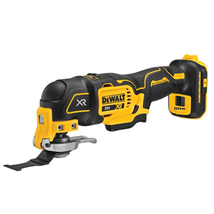 DEWALT 20V MAX XR Oscillating Multi-Tool Cordless, Variable Speed Brushless Motor Multitool with LED Light, Extended Runtime, Includes Two Wood Cutting Blades, Tool Only (DCS356B)