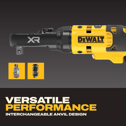 DEWALT 20V MAX* XR Brushless 1/4 in. & 3/8 in. Sealed Head Ratchet (Tool Only) (DCF520B)