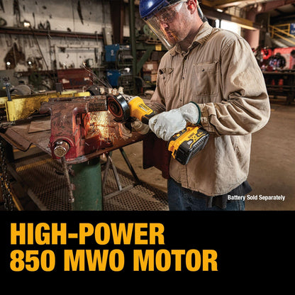 DEWALT 20V MAX* Angle Grinder Cordless Brushless, 4 1/2 Inch, with Paddle Switch and Kickback Brake, Tool Only (DCG413B)