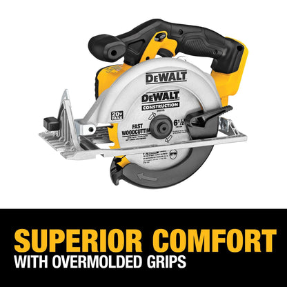 DEWALT 20V MAX Cordless Drill Driver and Circular Saw Combo Kit with 2 x 2 Ah Batteries and Charger, Contractor Bag (DCK252D2)
