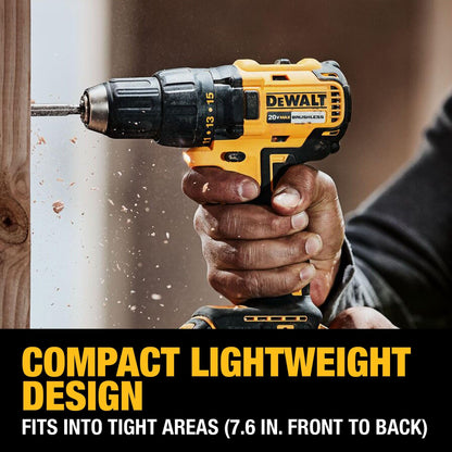 DEWALT 20V MAX 3-Tool Brushless Power Tool Set, Includes 1/2 Cordless Drill,1/4 Impact Driver, Oscillating Tool, 3 Batteries and a Charger, Extended Runtime, Lightweight (DCK360D3)