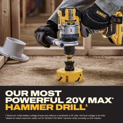 DEWALT 20V MAX XR Brushless Hammer Drill 1/2 In. and High Torque 1/4 Impact Driver Combo with 2 x 4 Ah Batteries and 4 Amp Charger (DCK2112QQ2)