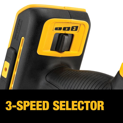 DEWALT 20V MAX XR Oscillating Multi-Tool Cordless, Variable Speed Brushless Motor Multitool with LED Light, Extended Runtime, Includes Two Wood Cutting Blades, Tool Only (DCS356B)