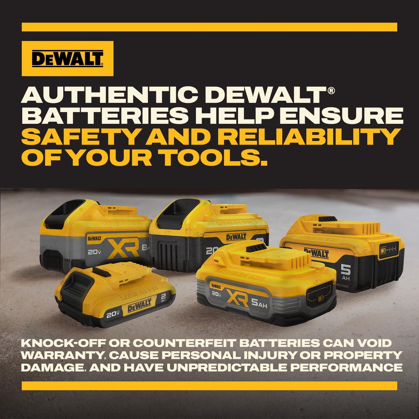 DEWALT 20V MAX POWERSTACK Lithium Ion Battery 2 Pack (DCBP034-2)