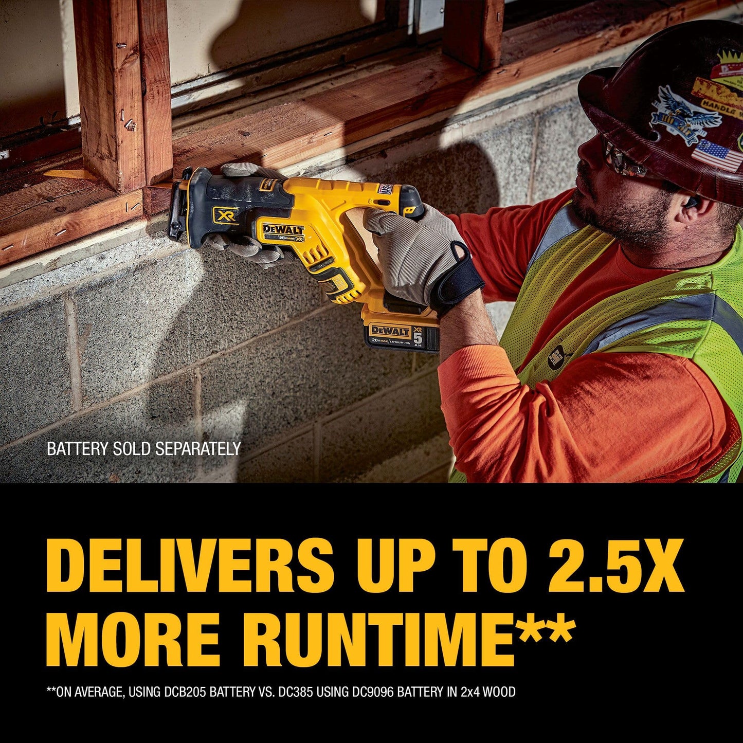 DEWALT 20V MAX XR Reciprocating Saw Cordless, Brushless, Compact,Variable Speed, Pivoting Head, LED Light, Tool Only (DCS367B)