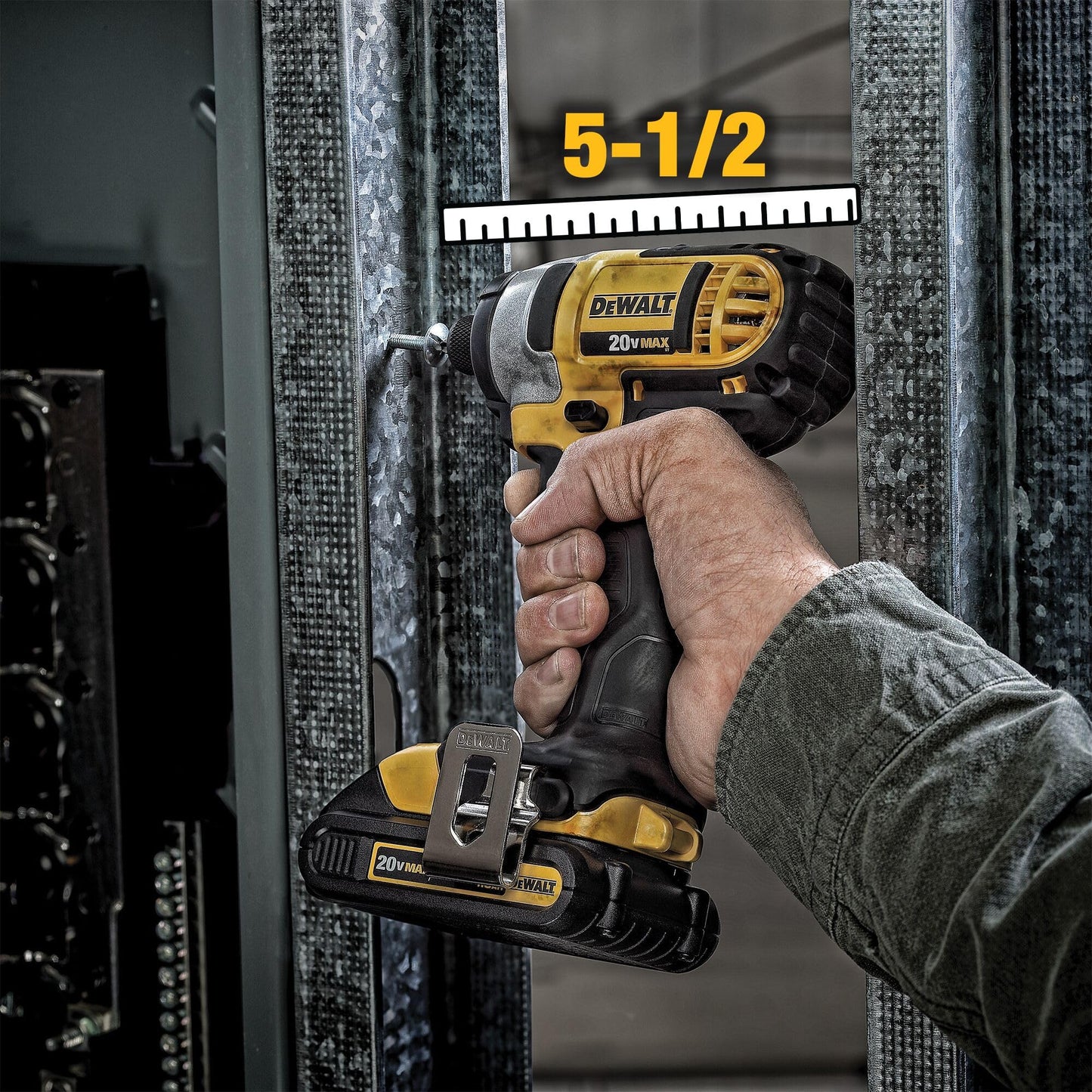 DEWALT 20V MAX Cordless Drill and Impact Driver, Power Tool Combo Kit , 2 Batteries, Charger and Bag (DCK240C2)