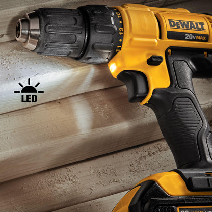 DEWALT 20V MAX Cordless Drill and Impact Driver, Power Tool Combo Kit , 2 Batteries, Charger and Bag (DCK240C2)