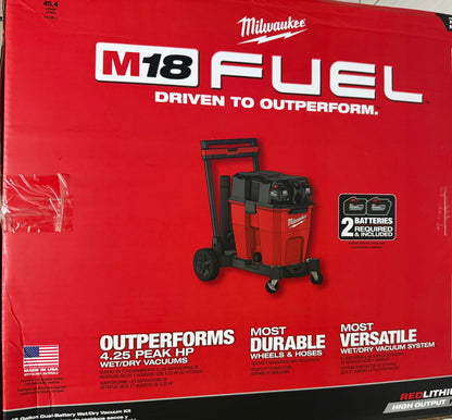 New M18 FUEL™ 12 Gallon Dual-Battery Wet/Dry Vacuum Tool Only