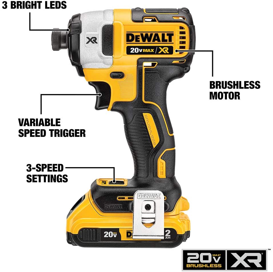 Open box DEWALT 20V MAX XR Cordless Brushless 3-Speed 1/4