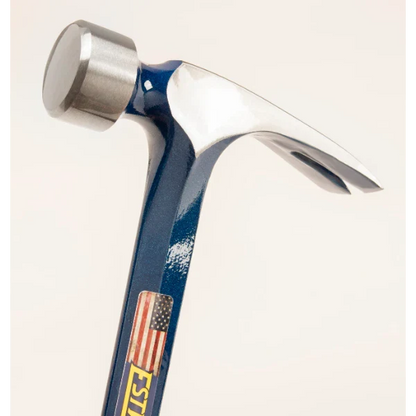 Estwing E3-25S 25oz Big Blue Framing Hammer w/ Larger Face - Blue Grip (Smooth Face)