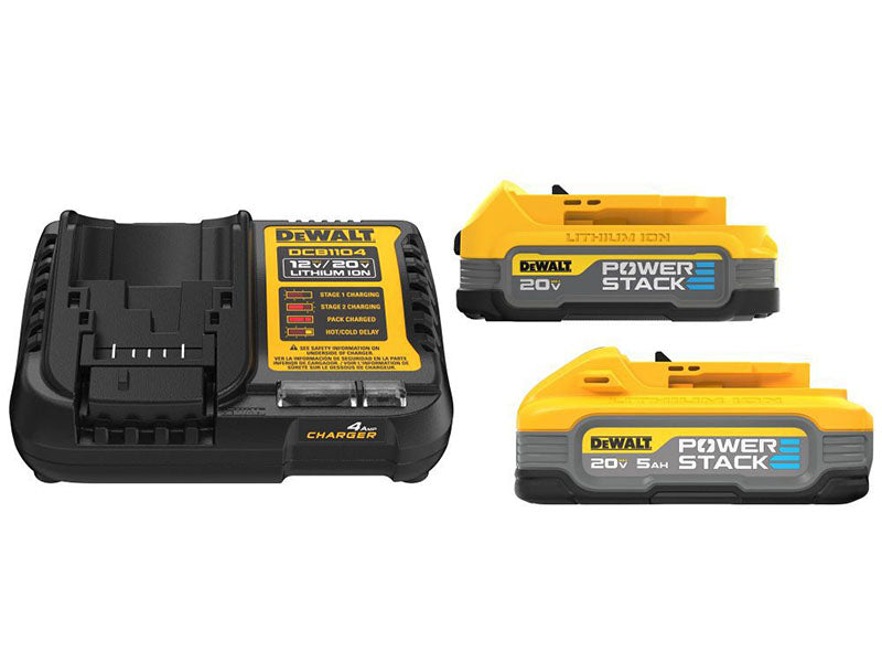 DeWalt 20V Powerstack Compact 1.7 Ah and 5.0 Ah Starter Kit DCBP315-2C